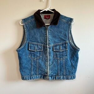 Vintage Denim Cordaroy Vest
